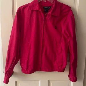 Nautica dark pink lightweight jacket.
